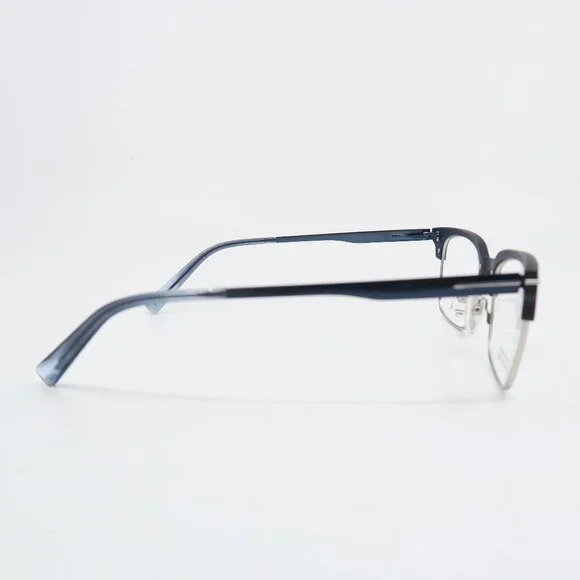 Tumi VTU026 0751 52mm Matte Navy Carbon Fiber/Stainless Steel New Eyeglasses.